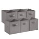 thumbnail image 1 of Cajas de Almacenamiento – Set de 12 – Tela Plegable con Asa – Organizadores Resistentes y Abiertos – Armario, Dormitorio, Cuarto Infantil o Despensa – Juguetes, Ropa o Estantes – 26x26x28cm, 1 of 8