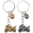 thumbnail image 1 of 2pcs Motorcycle Keychains Antique Key Chain Ring Bag Charms Key Decoration Pendant, 1 of 9