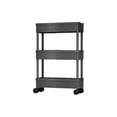 thumbnail image 1 of QualitChoice Occupying No Space 5 Tier Storage Cart For Compact Storage Solutions Applicable Scenarios Bathroom Black,3 layers 20cm, 1 of 6