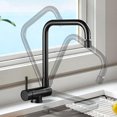 thumbnail image 3 of Kitchen Faucet - Foldable Swivel - Black - 3.2-4.0 cm, 1 piece (with 1 hose), 3 of 5