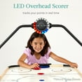 thumbnail image 5 of Best Choice Products 54in Air Hockey Game Table w/ LED Lights, Scoreboard, Powerful Motor - Gray, 5 of 10