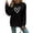 Black, variant on Women's Fashionable Casual Long Sleeve Printed Pullover Sweatshirt Blessed Design Comfort Top for Women Loose Fit Streetwear,Light Gray,2XL