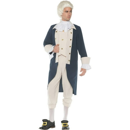Founding Father Men's Adult Halloween Costume, One Size, (42-46)