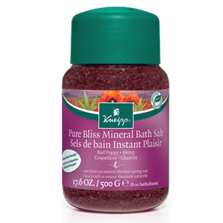 Kneipp - Pure Bliss Red Poppy & Hemp Mineral Bath Salt (17.6 oz.)