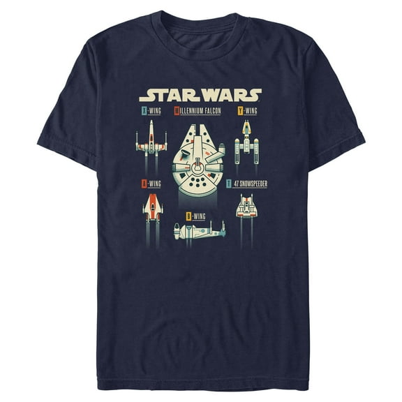Mens Star Wars Rebel Alliance Starfighters T Shirt
