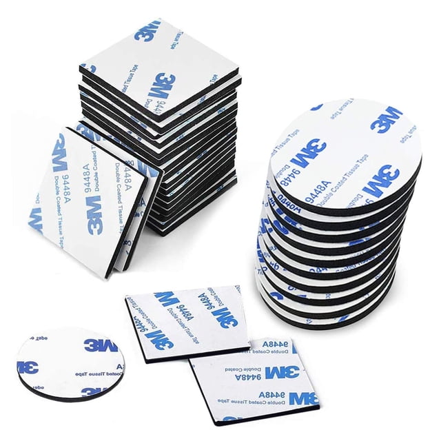 Soluciones de montaje adhesivas, cinta de espuma de doble cara extensible flexible, estabilidad dimensional de montaje potente para aplicaciones multipropósito, 120 piezas de espuma EVA adhesiva