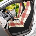 thumbnail image 6 of ALAZA Rustic Checkered Car Seat Covers 2 PCs Universal Auto Front Seats Interior Protector, 6 of 7