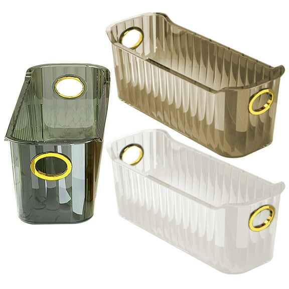 OUNONA  3 Pcs Makeup Cosmetics Storage Basket Sundries Study Room