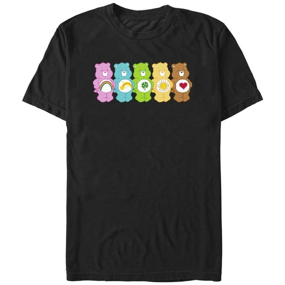 Men's Care Bears Bears Line Up  Graphic Tee Black Medium