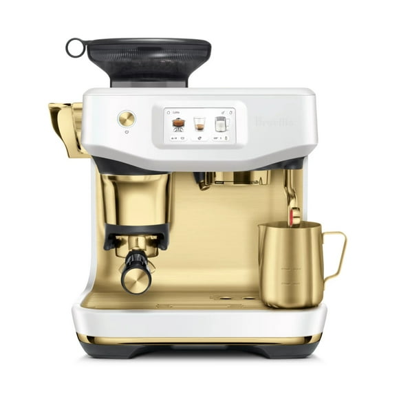Breville Automatic Barista Touch Impress Espresso Machine & Grinder - Sea Salt Brass