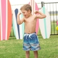 thumbnail image 4 of FORMRS Boys Swim Trunks Quick Dry Mesh Liner Boardshorts Sizes XS-XL, Floral Moon, 4 of 7