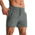 thumbnail image 1 of asjyhkr Mens Gym Shorts Stretch Breathable Running with Pockets Summer Drawstring Elastic Waist Shorts with Pockets, 1 of 8