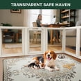 thumbnail image 5 of FXW AuraSpace Acrylic Indoor Dog Playpen for Medium Dogs, 35 Inch, 10 Panels, White, 5 of 7