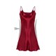 thumbnail image 3 of Vestido de falde tirantes básicos con dobladillo de hode loto de satén de talgrande pamujer borgo3XL, 3 of 6