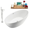 thumbnail image 3 of Tub, Faucet and Tray Set Streamline 63" Freestanding NH420-140, 3 of 7