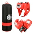 thumbnail image 1 of Ensemble de Gants de Boxe pour Enfants Sac de Frappe Éducatif Sac de Sable de Décompression Ensemble de Jouets Suspendus, 1 of 5