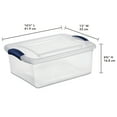 thumbnail image 3 of Sterilite 15 Quart Ultramarine Latch Box, 2 Piece, 3 of 5