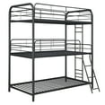 thumbnail image 3 of Bed Frames Furniture Triple Bunk Bed, Twin/Twin/Twin, black,Adjustable Bed Base, 3 of 10