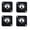 S-0.35" Black, variant on 4-Pack Adhesive Caster Wheels, S-0.35" Mini Stick on Wheels for Kitchen Appliances, White