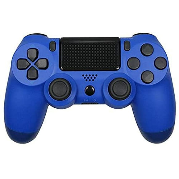 Contrôleur Sans Fil Compatible avec PS 4, Manette de Jeu à Distance Bluetooth pour Console P4 Slim/Pro, Bleu