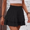 thumbnail image 2 of Oversized Wide-Leg Shorts with Skirt-like Drape Non-Stretch High-Waisted Culottes Loose Flowery Summer Bottom with Side Pockets and Adjustable Drawstring Waistband, 2 of 15