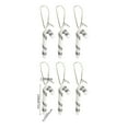 thumbnail image 3 of CuiLiyq 6 Pcs Plastic Christmas Glitter Candy Cane Ornaments, Candy Canes Decorations Christmas Tree Hanging Decorations for Xmas Crafts Indoor Outdoor Decor (Silver), 3 of 6