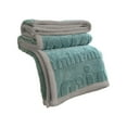 thumbnail image 2 of PRETXORVE Solid-Color Soft Carved Floral Designs Multi-Functional Flannel Coverlet, 2 of 6