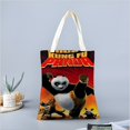 thumbnail image 2 of Kung Fu Panda Bolso de tela con estampado de lienzo para mujer, bolsa de compras reutilizable y estética, con cremallera interior, regalo para mujer,38*45cm., 2 of 6