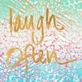 thumbnail image 2 of Great Art Now Laugh Often Neon by Nick Biscardi, Framed Wall Art, 14W x 14H, 2 of 3