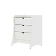 thumbnail image 5 of Manhattan Comfort Coney Mid-Century Modern 3-Drawer Dresser in White, 5 of 9