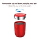 thumbnail image 5 of Cenicero para coche LED, acero inoxidable, desmontable, rojo, 5 of 7