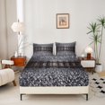 thumbnail image 2 of Erosebridal Train Fitted Sheet, Railroad Queen Bedding, Gravel Track 3-Piece 1 Fitted Sheet and 2 Pillowcases, 2 of 6