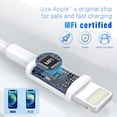 thumbnail image 2 of Cable Charger UIIAVS para iPhone Lightning de 1 m, blanco (paquete de 3), 2 of 7