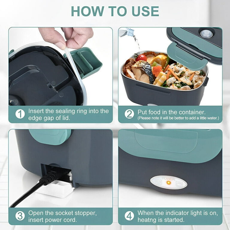 1.5L Loncheras Electricas Para Calentar Almuerzo Electric Lunch Box Food Heater
