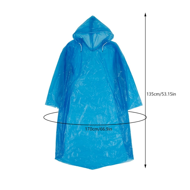Plastic raincoat with hood hot sale