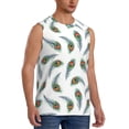 thumbnail image 2 of Fotbe Men's Colorful Grass Print Men's Sleeveless Muscle Tank Tops Casual T-Shirts for Gym Workout Beach-3X-Large, 2 of 8