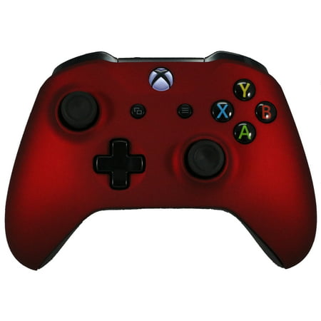 Xbox One Modded Custom Rapid Fire Controller Red Soft Touch With White LED