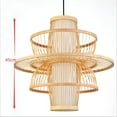 thumbnail image 6 of WUZSTAR Modern Bamboo Rattan Ceiling Lights Fixture Wicker Rattan Dancer Lantern Pendant Lamp for Kitchen Restaurant Farmhouse, 6 of 8