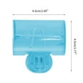 thumbnail image 2 of Cubiertas de Cepillo de Dientes Cuadradas Únicas de 4 Pcs para Viaje Plástico Gris Azul Verde Rosa, 2 of 5