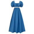 thumbnail image 1 of Vestido HEQU Regency para mujer con fajín satinado y volantes Empire, 1 of 8