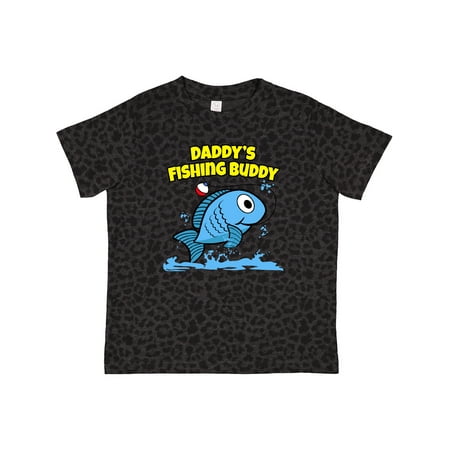 

Inktastic Daddy s Fishing Buddy (blue) Gift Toddler Boy or Toddler Girl T-Shirt