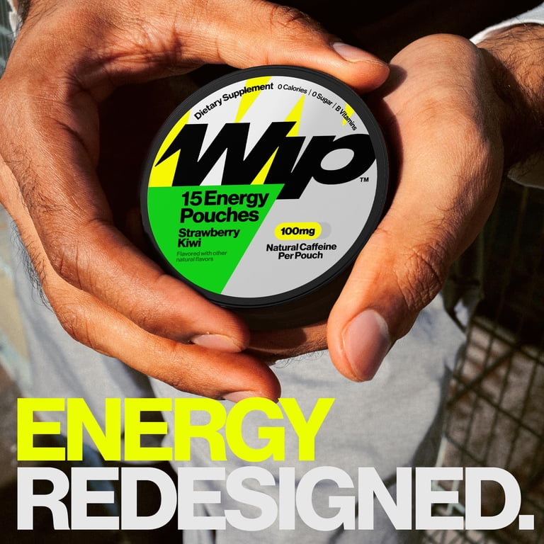 Wip Energy Pouches | 100mg Natural Caffeine | Vitamins and