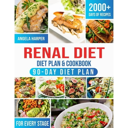 Renal Diet Cookbook & Diet Plan: 2000  Days of kidney-friendly, delicious and affordable recipes. A complete and pra, (Paperback)