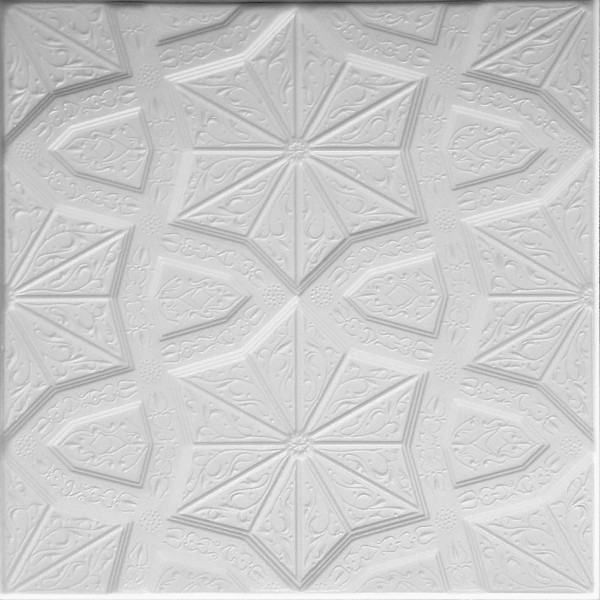 Styro Pro Polystyrene Decorative Ceiling Tiles 48 Pack