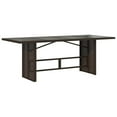 thumbnail image 2 of vidaXL 9 Piece Garden Dining Set with Cushions Brown Poly Rattan, 2 of 5