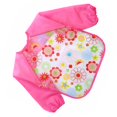 thumbnail image 4 of TureClos Lovely Baby Bibs Infant Long Sleeve Waterproof Baby Feeding Smock Children Plastic Coverall Bib Toddler Scarf, 4 of 5