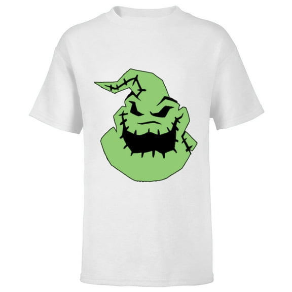 Disney The Nightmare Before Christmas Oogie Boogie Big Face - Short Sleeve T-Shirt for Kids - Customized-White