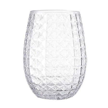 

✪ 16oz Transparent- Pineapples Wine Glass Food-grade Plastic Red- Wine Glass 480ML