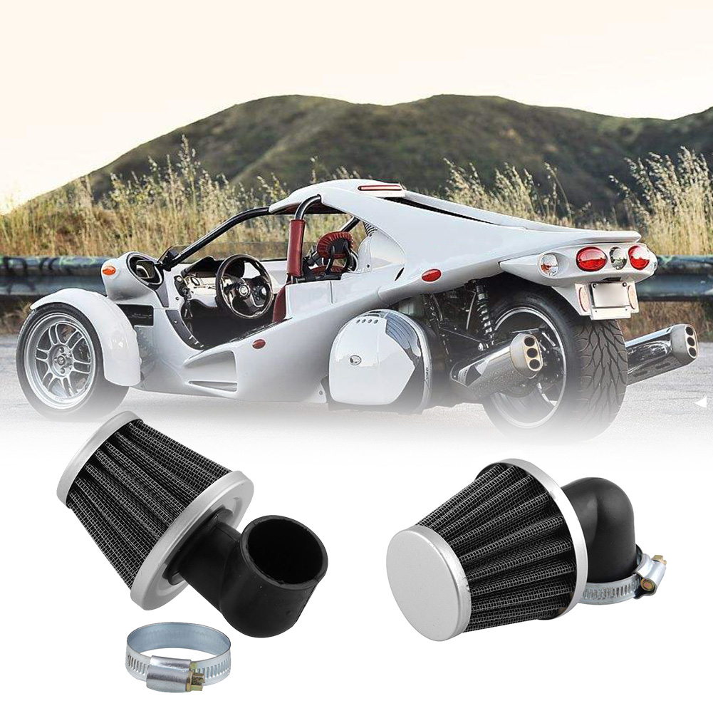 Motorcycle Air Filter 35MM 90° Curved Tube Air Filters