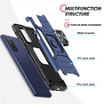 thumbnail image 5 of LeYi for Samsung S20 FE Case, Galaxy S20 FE 5G Case with 2 x Glass Screen Protector, Enhanced Metal Ring Kickstand [Support Magnet Mount] Protective Phone Cover for Galaxy S20 FE Case - Blue, 5 of 7